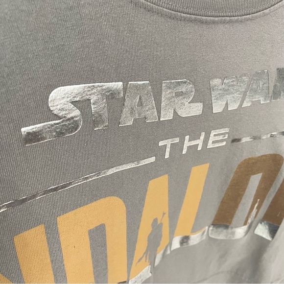 Disney Star Wars The Mandalorian Spirit Jersey Adult Unisex Medium Gray Shirt 15 - Picture 9 of 12